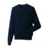 Russell Collection R-710M-0 Men`s V-Neck Knitted Pullover