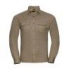 Russell Collection R-918M-0 Men`s Roll Long Sleeve Fitted Twill Shirt