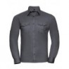 Russell Collection R-918M-0 Men`s Roll Long Sleeve Fitted Twill Shirt