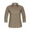 Russell Collection R-918F-0 Ladies` Roll 3/4 Sleeve Fitted Twill Shirt
