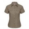 Russell Collection R-919F-0 Ladies` Roll Short Sleeve Fitted Twill Shirt