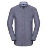 Russell Collection R-920M-0 Men`s Long Sleeve Tailored Washed Oxford Shirt