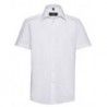 Russell Collection R-925M-0 Men`s Short Sleeve Tailored Polycotton Poplin Shirt