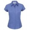 Russell Collection R-925F-0 Ladies` Cap Sleeve Fitted Polycotton Poplin Shirt