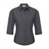 Russell Collection R-926F-0 Ladies` 3/4 SleeveFitted Polycotton Poplin Shirt