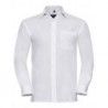 Russell Collection R-936M-0 Men`s Long Sleeve Classic Pure Cotton Poplin Shirt