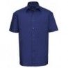 Russell Collection R-937M-0 Men`s Short Sleeve Classic Pure Cotton Poplin Shirt
