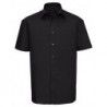Russell Collection R-937M-0 Men`s Short Sleeve Classic Pure Cotton Poplin Shirt