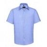 Russell Collection R-959M-0 Men`s Short Sleeve Tailored Ultimate Non-Iron Shirt
