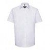 Russell Collection R-963M-0 Men`s Short Sleeve Tailored Herringbone Shirt