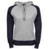 Tee Jays 5433 Womens Two-Tone Hooded Sweatshirt